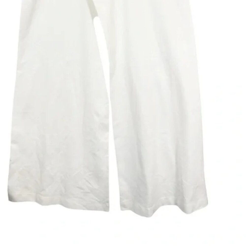 NEW RIPLEY RADER White Ponte Knit Wide Leg Pants Size 4 US Large - Picture 9 of 12